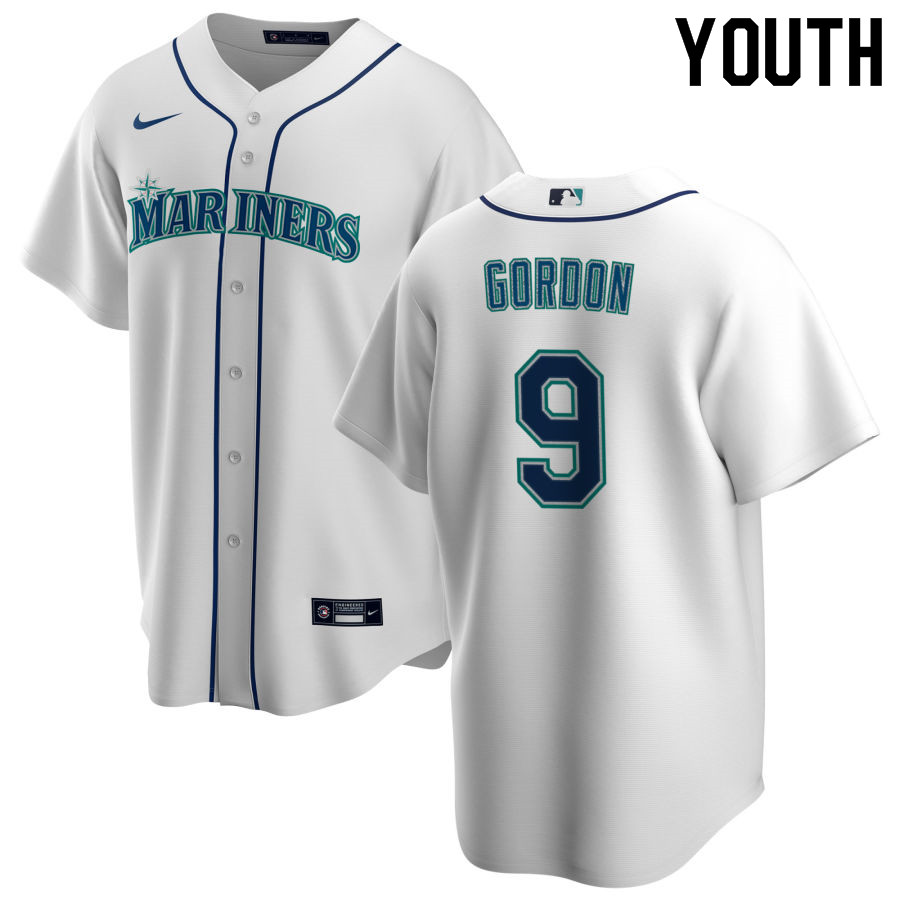 Nike Youth #9 Dee Gordon Seattle Mariners Baseball Jerseys Sale-White